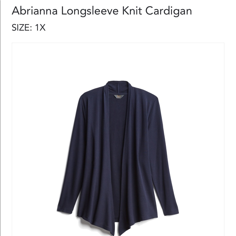 Mix knit cardigan size 1X